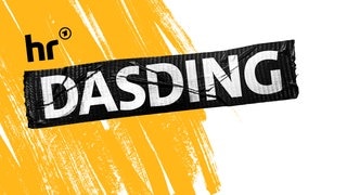 Logo des Radiosenders DASDING vom hr auf orangenem Brush (SWR DASDING)