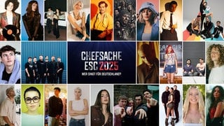 Beim deutschen ESC-Vorentscheid "Chefsache ESC 2025 - Wer singt für Deutschland?" treten 24 Acts gegeneinander an. Sie alle wollen zum Eurovision Song Contest 2025 nach Basel fahren.